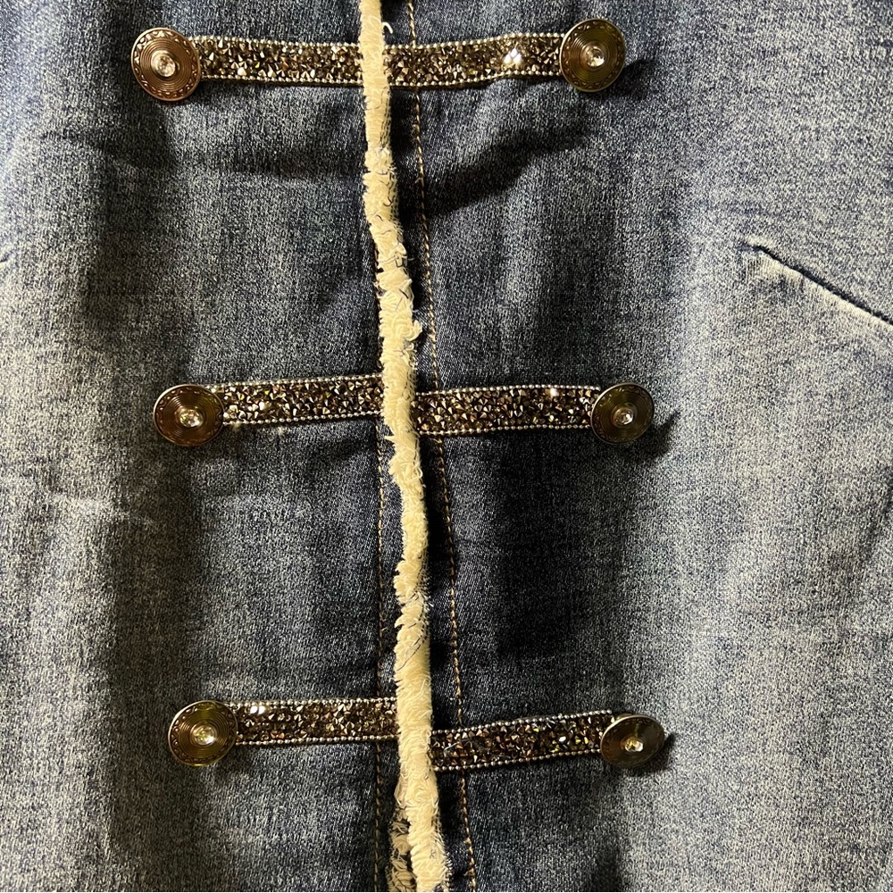 𝓢𝓞𝓛𝓓! 
Tempo Paris Military Style Jean Jacket - Picture 5 of 8